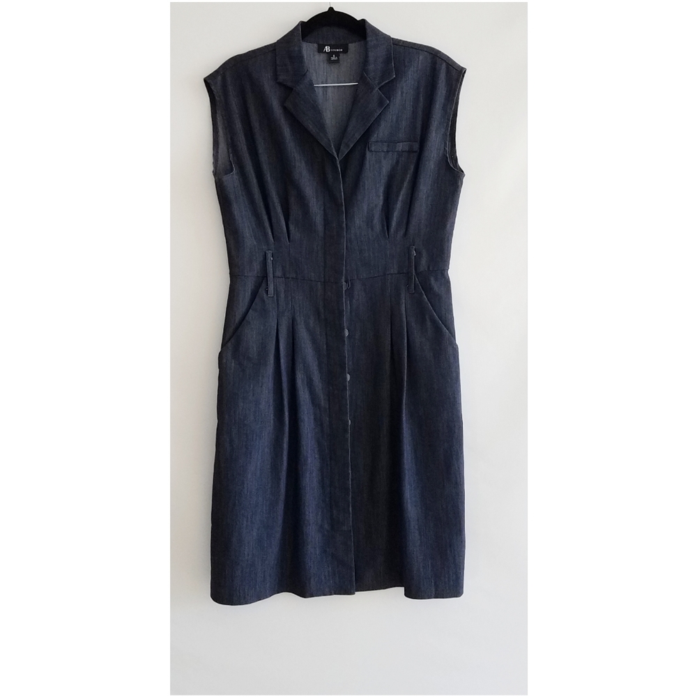 🌺AB Studio Soft Denim Sleveless Dress Size 6